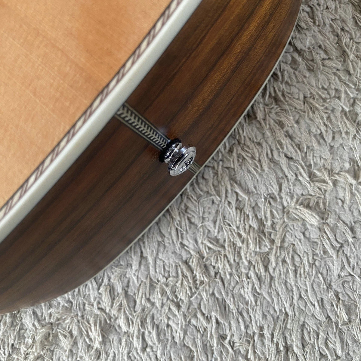 38-Inch Parlor Acoustic Guitar, Red Pine Top, Santos Rosewood Body