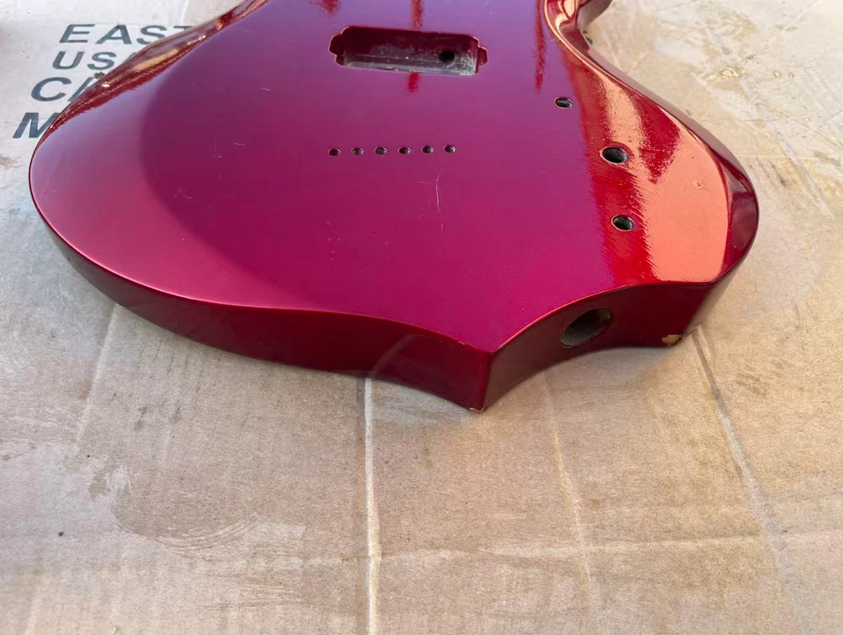 Metallic Red HH Guitar Basswood Body, String Through