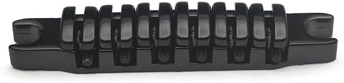 Black Set Guitar Tune O Matic Bridge with Tailpiece Stopbar Fit Ibanez Guitars