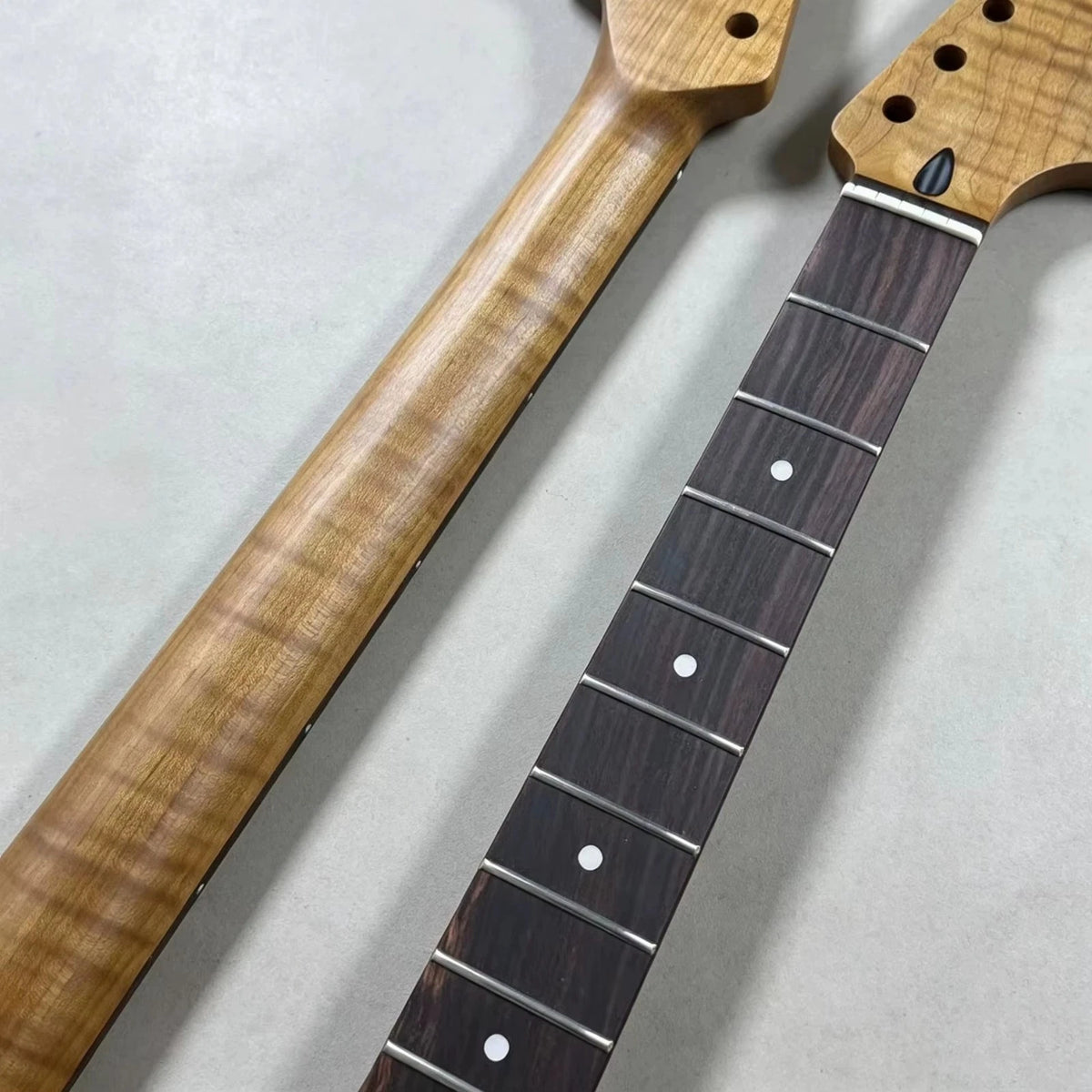 Flamed Tiger Maple Guitar Neck 22 Frets Rosewood Fingerboard Fit ST