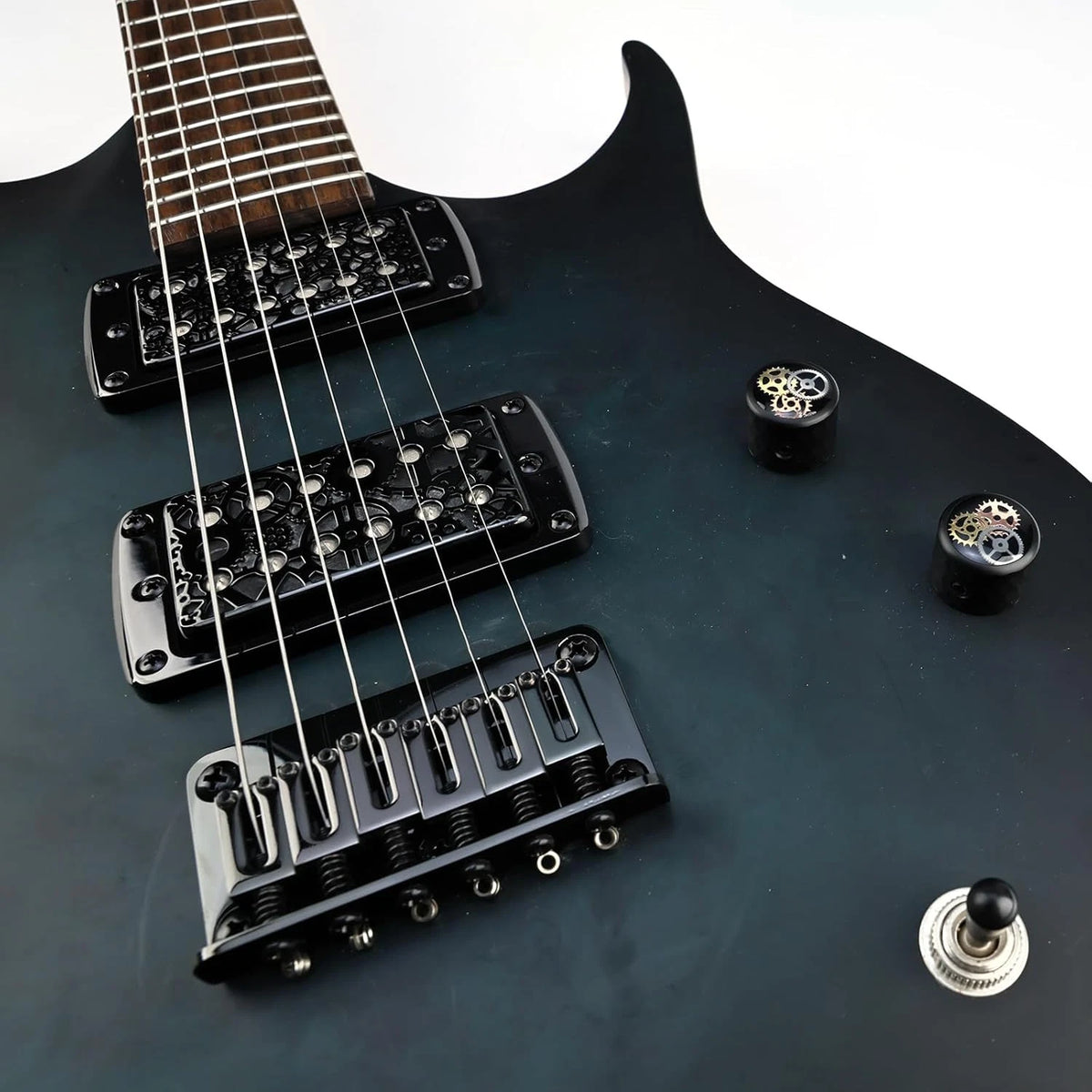 Fixed Black Guitar Hardtail Bridge Fit Stratocaster Strat