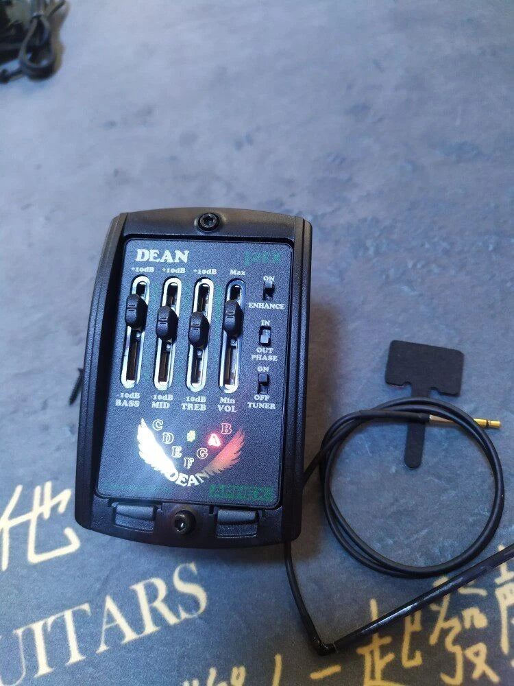 Dean Acoustic-Elect<wbr/>ric Guitar Pickup with 4-Band EQ and XLR Output