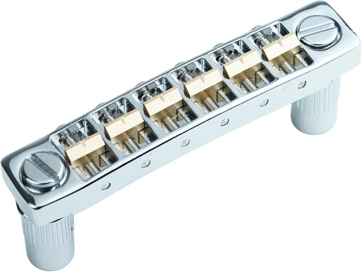 Aluminum Guitar Tune O Matic Bridge with Brass Saddles