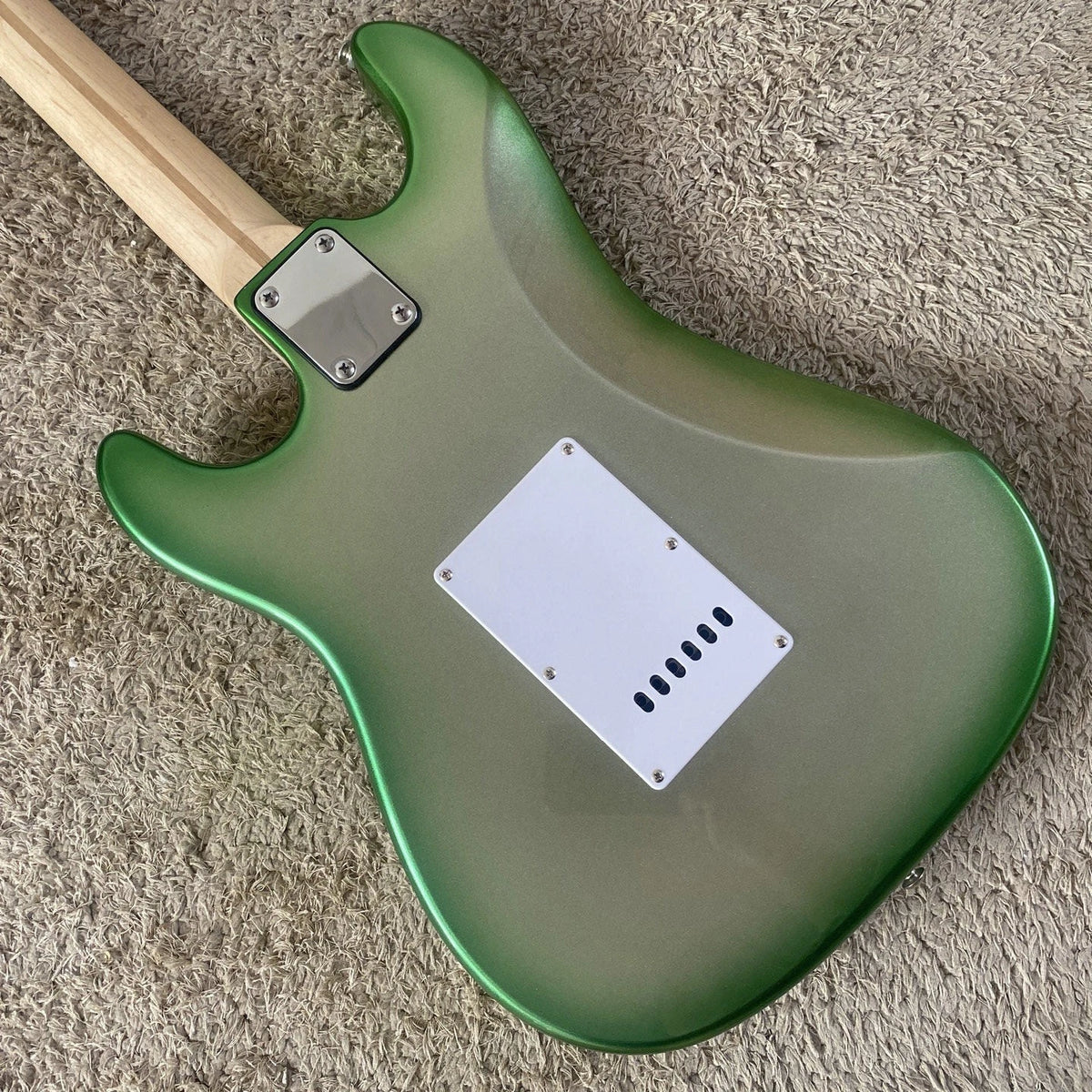 Green Sparkle Electric Guitar, Basswood Body, Maple Neck, Rosewood