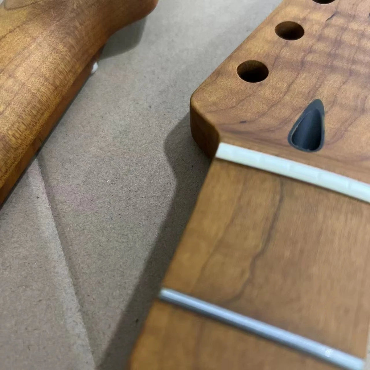 Flame Maple Guitar Neck Roasted Maple Fretboard 22 Frets Fit ST