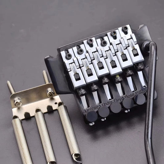Chrome Saddles Guitar Double Lock Bridge Fit Jackson,Ibanez<wbr/>,Washburn,ESP LTD