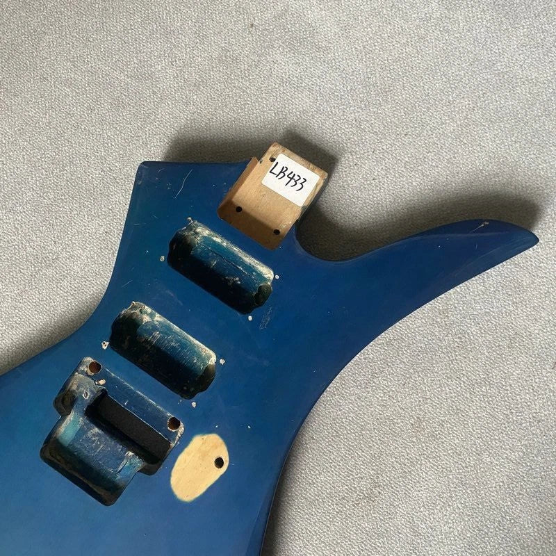 Blue Mahogany Wood JS Style Guitar Body