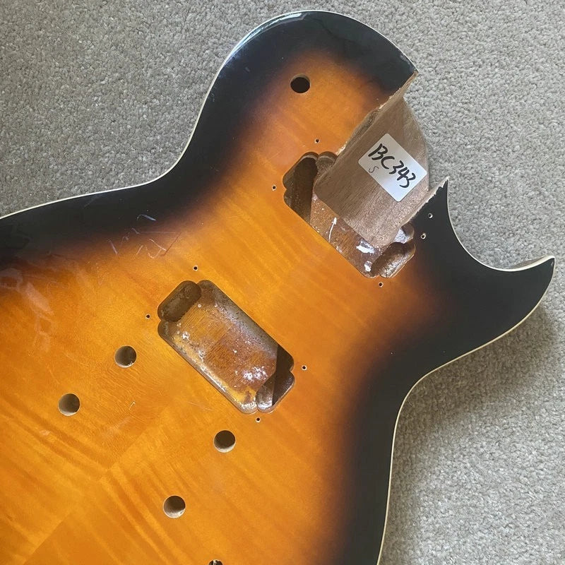 Tiger Maple Top Sunburst Guitar Body DIY Project