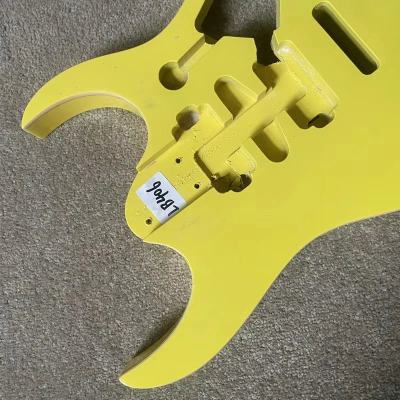 Yellow HSH Guitar Body, Solid Basswood