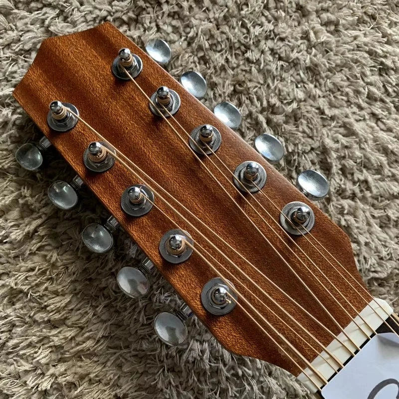 10 String Maple &amp; Sapele Crossover Folk Guitar