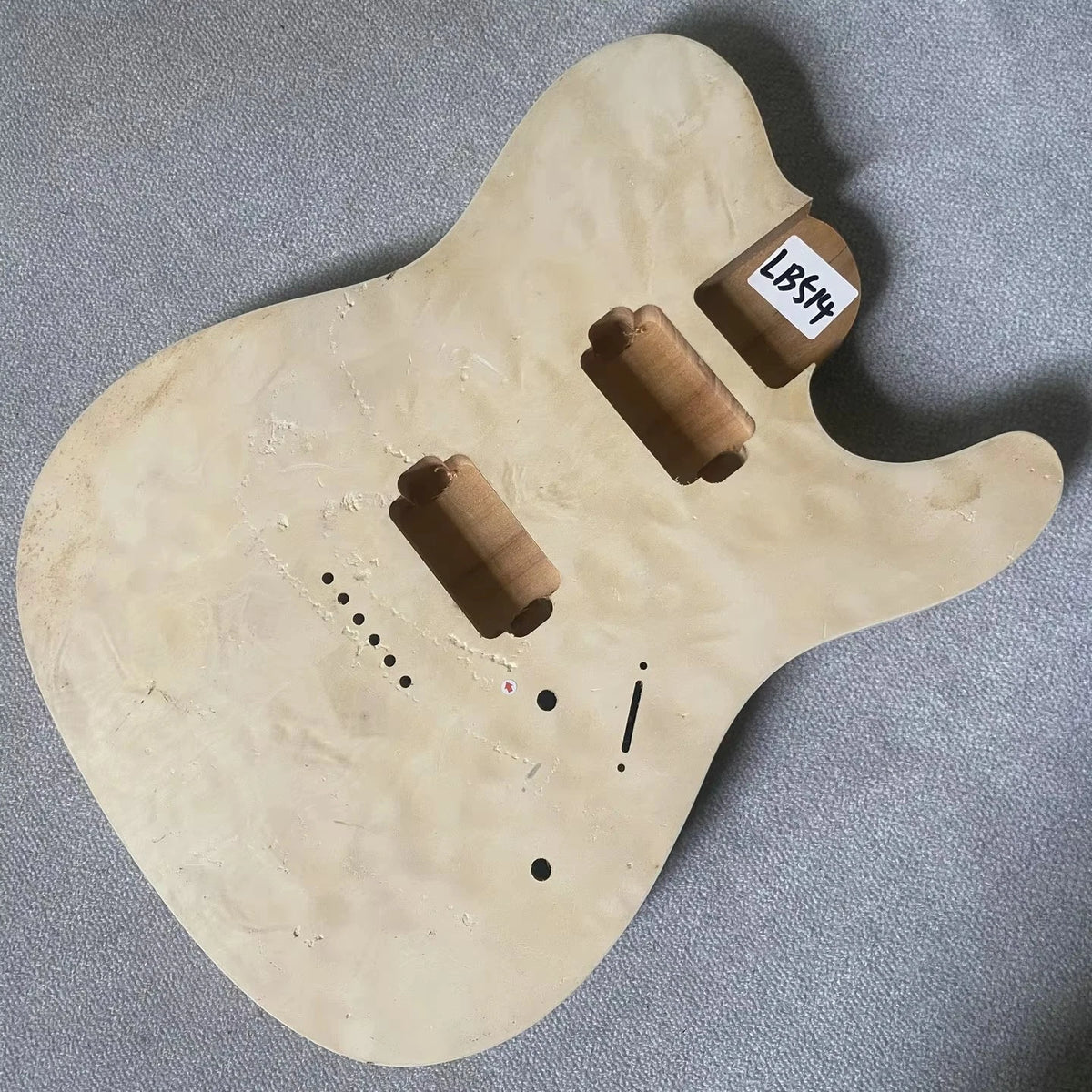 HH Quilted Maple Top Guitar Body Fit Tele with String Through Bridge