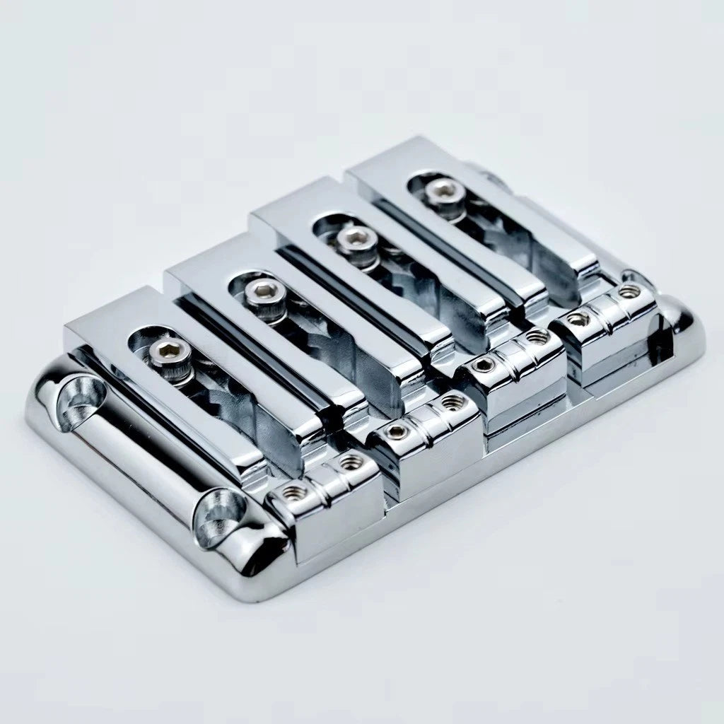 8 String Bass Bridge with Individual Locking Saddles