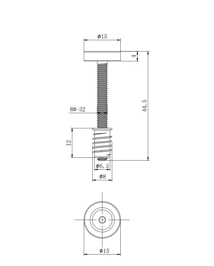 Guitar Bass Bolt-On Neck Mounting Screw Bushing
