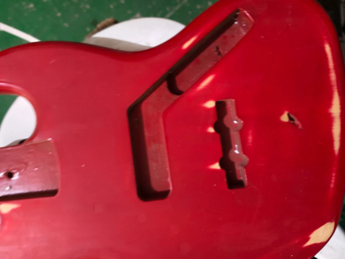 Red 4 String Bass Guitar Body Fit Jazz Bass