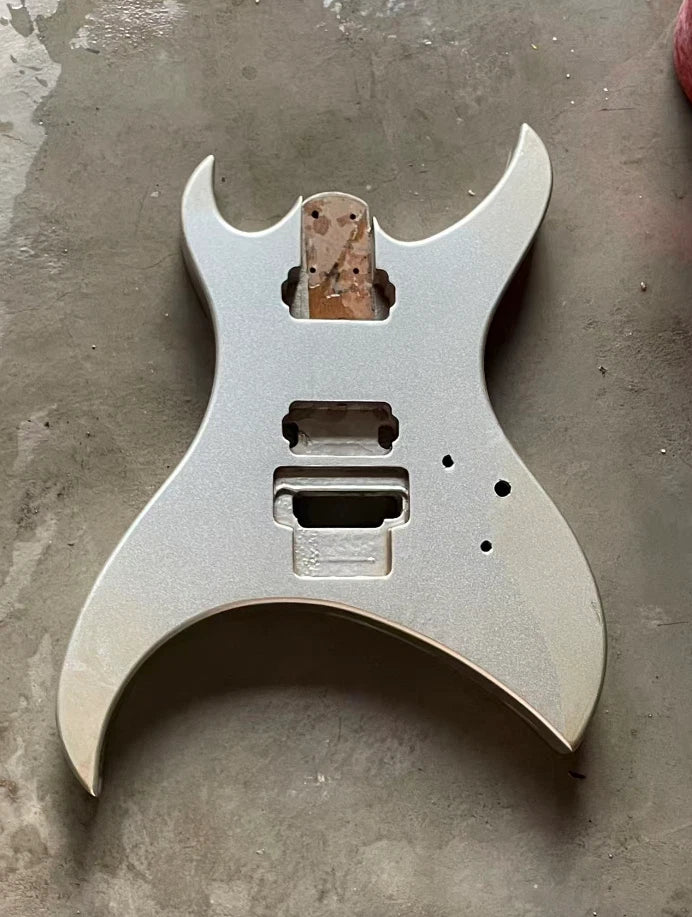 Metallic Grey HH Guitar DIY Body Fit Aria Urchin Vintage Project