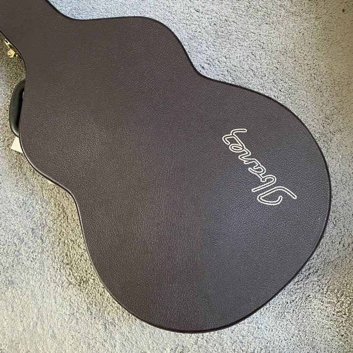 Ibanez 40 Inch Classical Guitar Hard Case, Brown Leather &amp; Wood, Gold Hardware