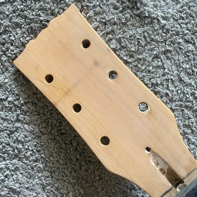 Single Cut Electric Guitar DIY Project in Natural Mahogany Veneer
