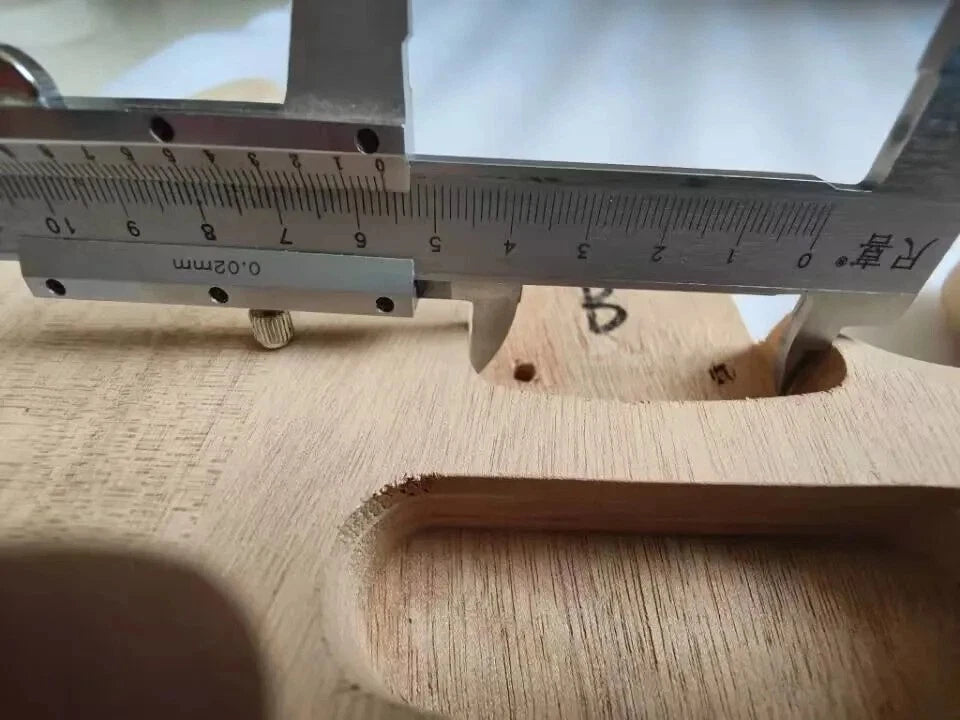 Mahogany Wood F Hole SSS Guitar Body Fit ST