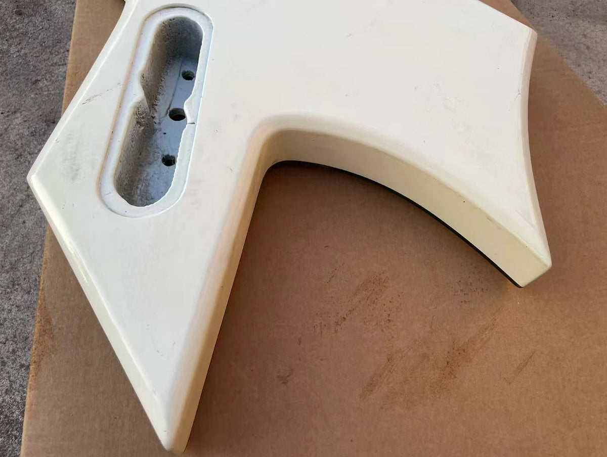 White Guitar HH DIY Project Basswood Body Fit Warlock
