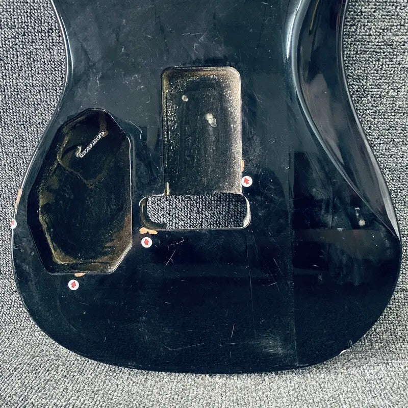 HSH Black Basswood DIY Project Guitar Body