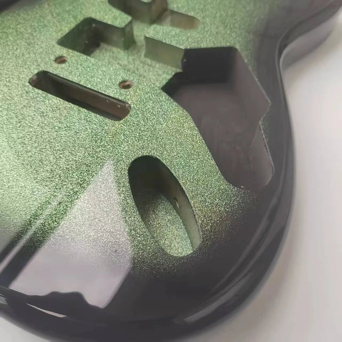 Metallic Green Alder Strat Guitar Body