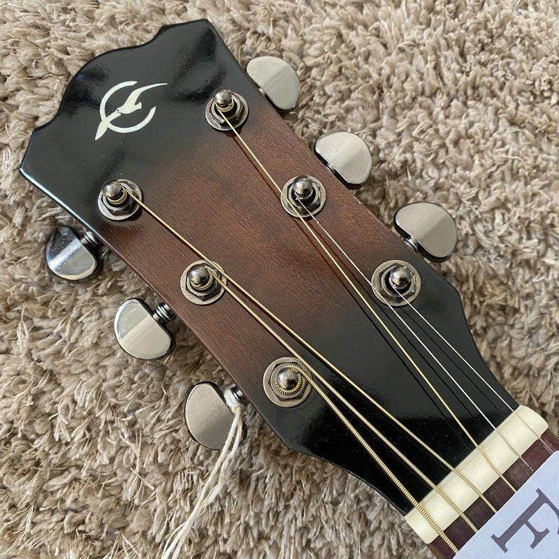 40" Mahogany Top Acoustic Guitar, Mahogany Sides Body Rosewood Fingerboard Neck