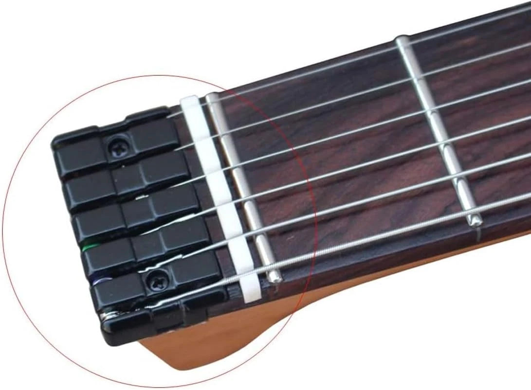 Black 6 String Headdless Guitar Locking Nut Fit Kiesel,Strandb<wbr/>erg,Steinberge<wbr/>r