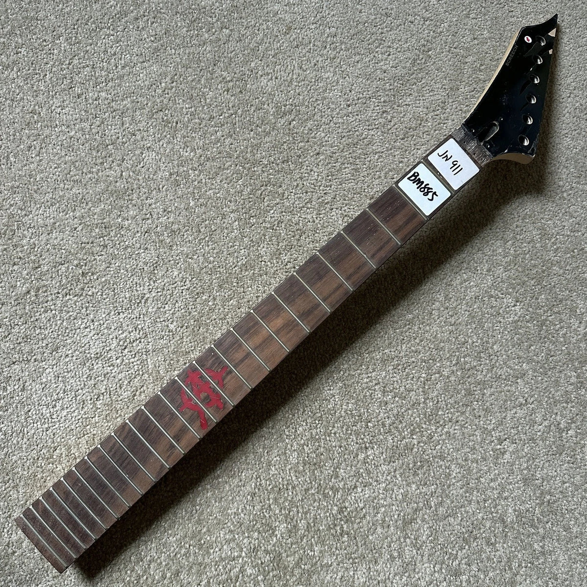 Reversed Head Guitar Maple Wood Neck, 24 Frets Rosewood Fingerboard
