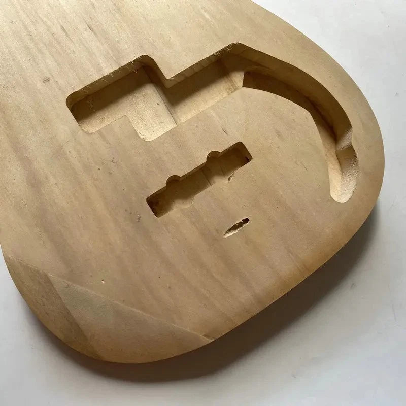 Unfinished Basswood 4/5 String Bass Body DIY Project
