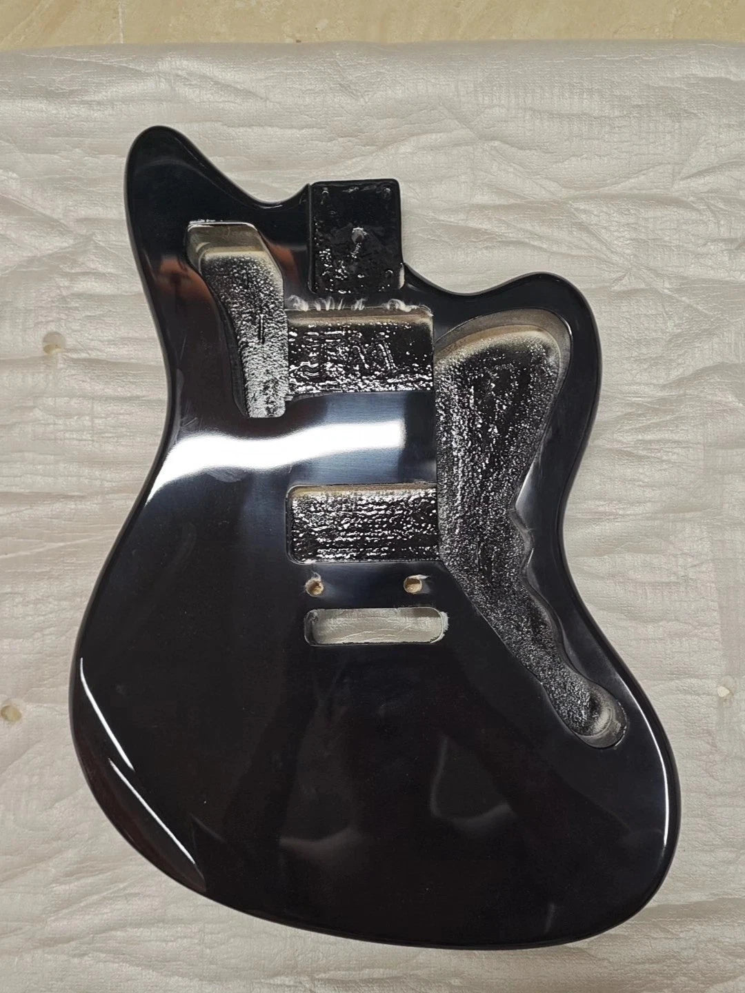 Black Poplar Wood Guitar Body DIY Project Fit Jazzmaster