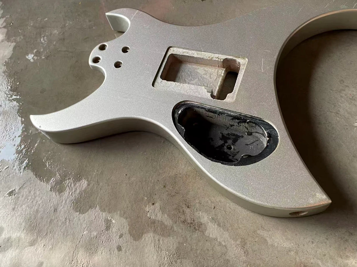 Metallic Grey HH Guitar DIY Body Fit Aria Urchin Vintage Project