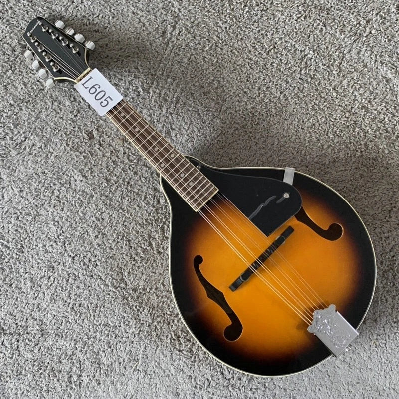 Tobacco Burst 8 String Mandolin, Spruce Top Body, Mahogany Neck, 20 Frets