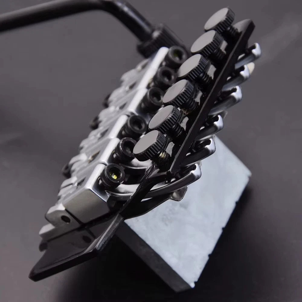 Chrome Saddles Guitar Double Lock Bridge Fit Jackson,Ibanez<wbr/>,Washburn,ESP LTD