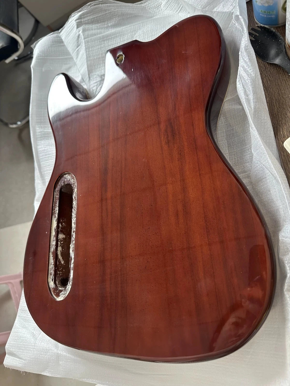 Paulownia Wood Custom Finish Guitar Body in Sunburst Fit Tele TL