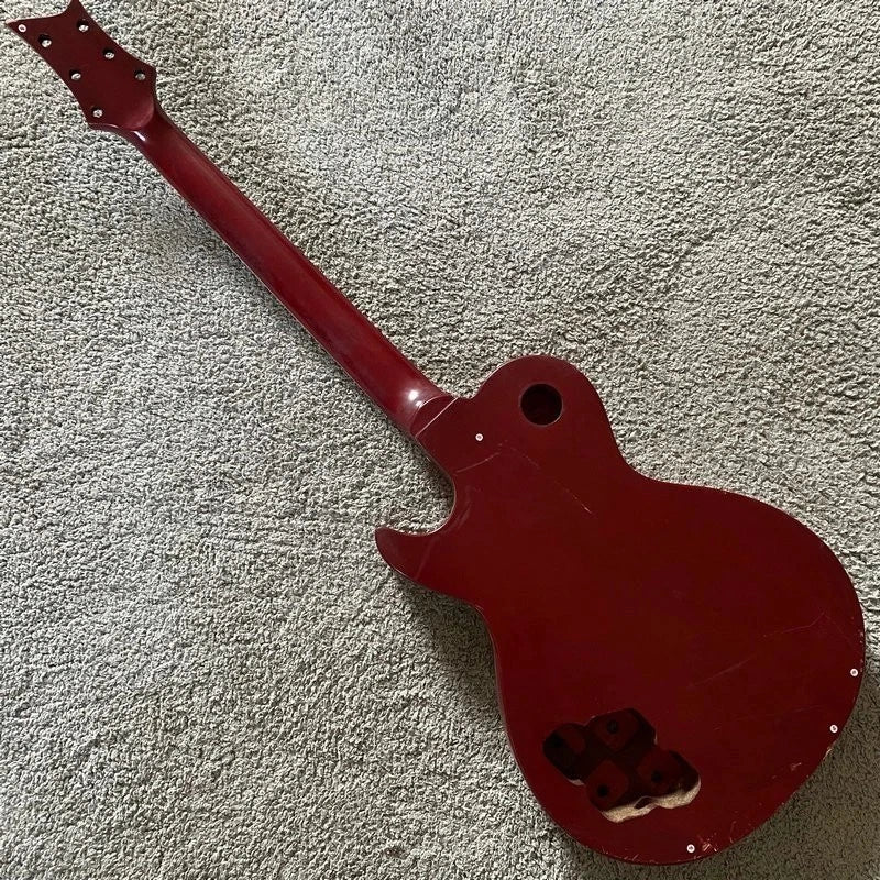 DeVille Red Tiger Maple Top Guitar Body, Rosewood Fingerboard Neck
