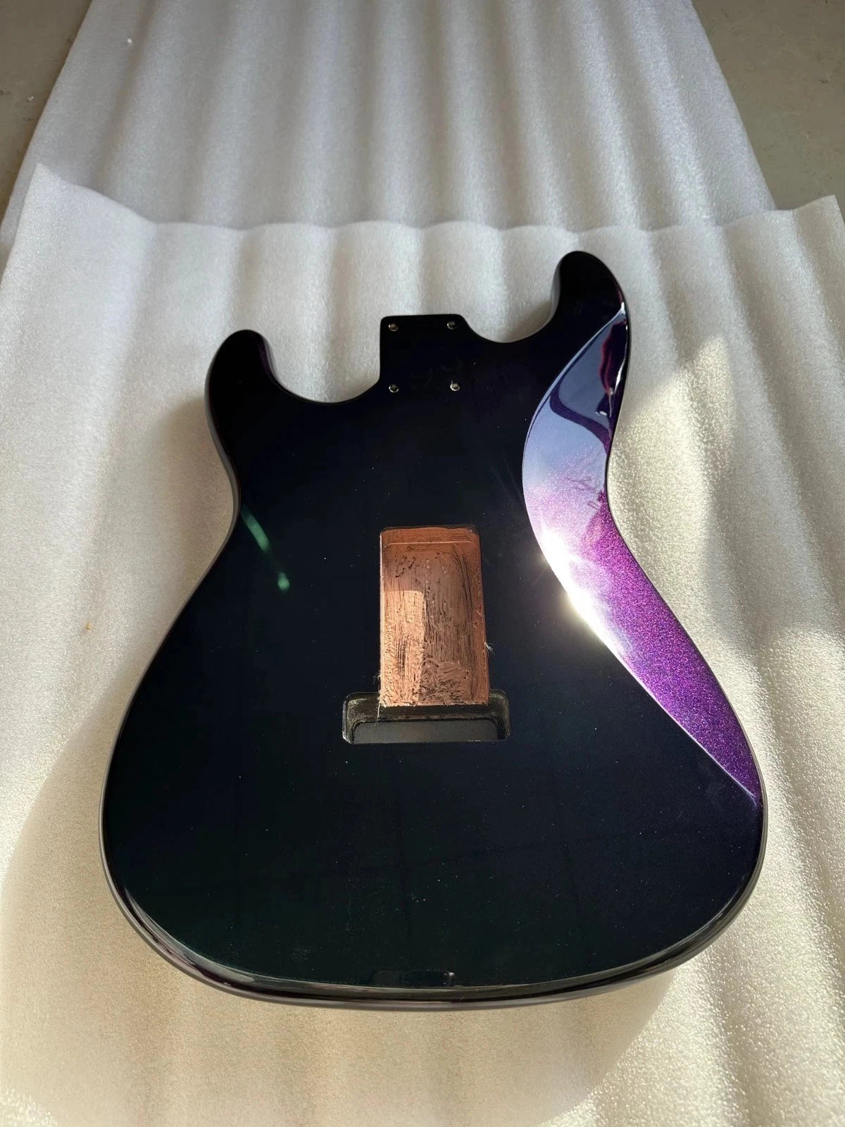 Chameleon Rainbow Purple Finish Guitar Alder Wood Body Fit ST