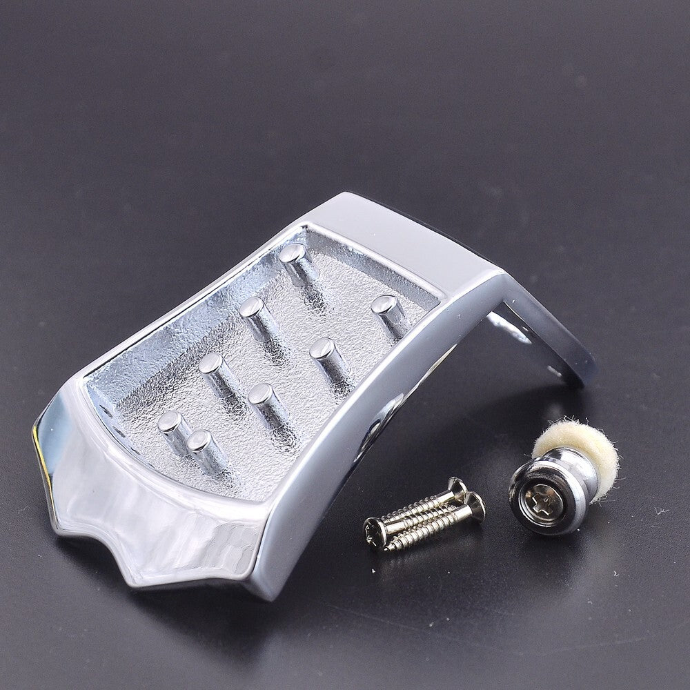 Chrome 8 String Mandolin Tailpiece Bridge Fit Epiphone,Washburn,Collings,Godin