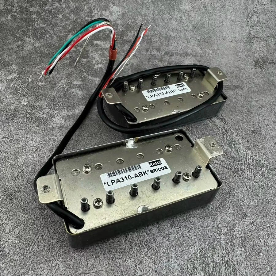 Aged-Cover Humbucker Pickups Set with Alnico V Magnet
