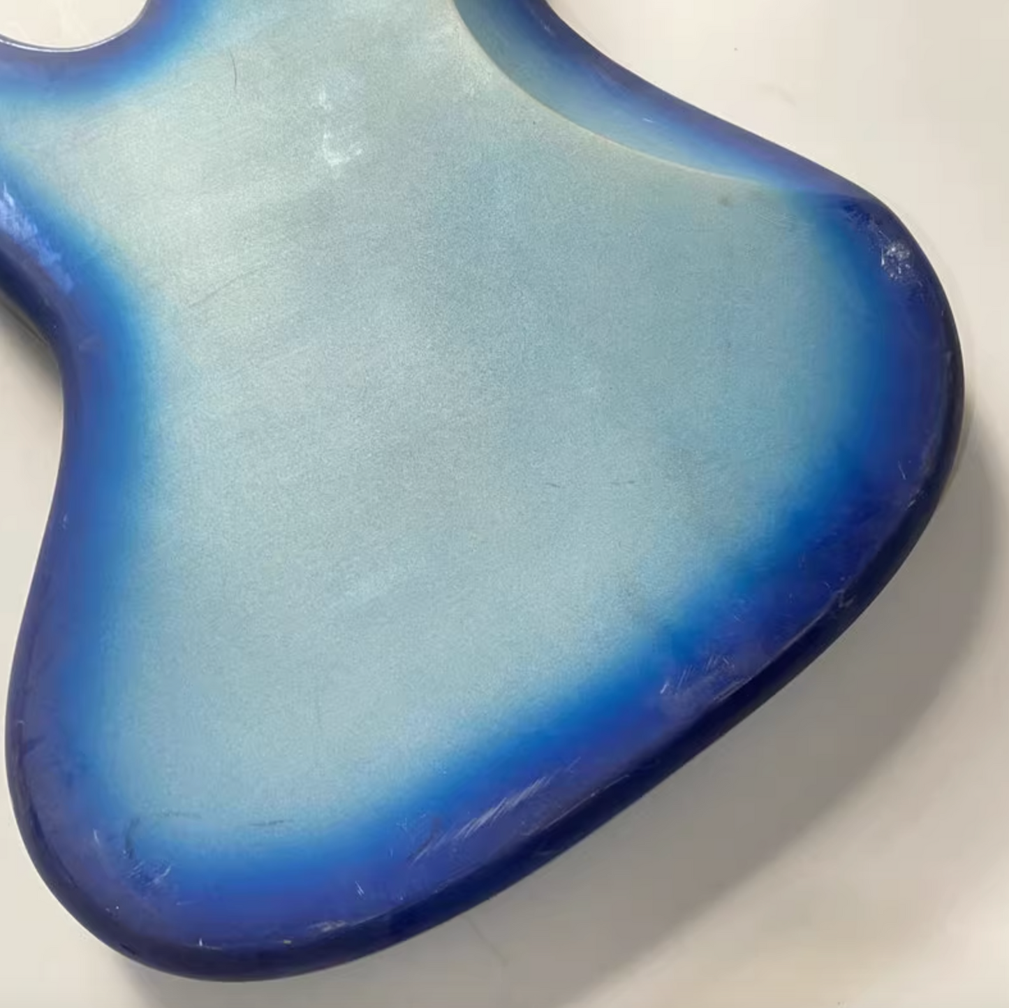 Silver Blue Burst Basswood 4 String Bass Body Fit Jazz Bass