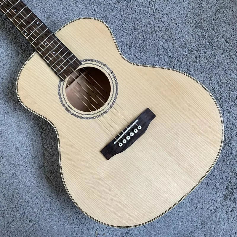 36-Inch All-Solid Spruce &amp; Okoume Folk Guitar