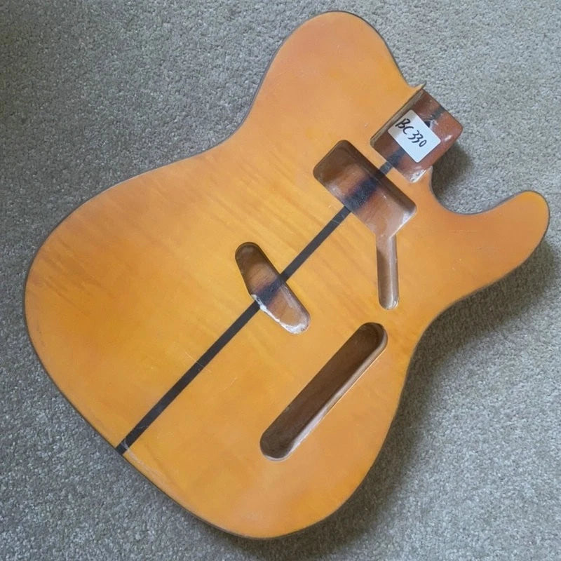 Ash Wood Guitar Body with Tiger Maple Top Body Fit Tele TL