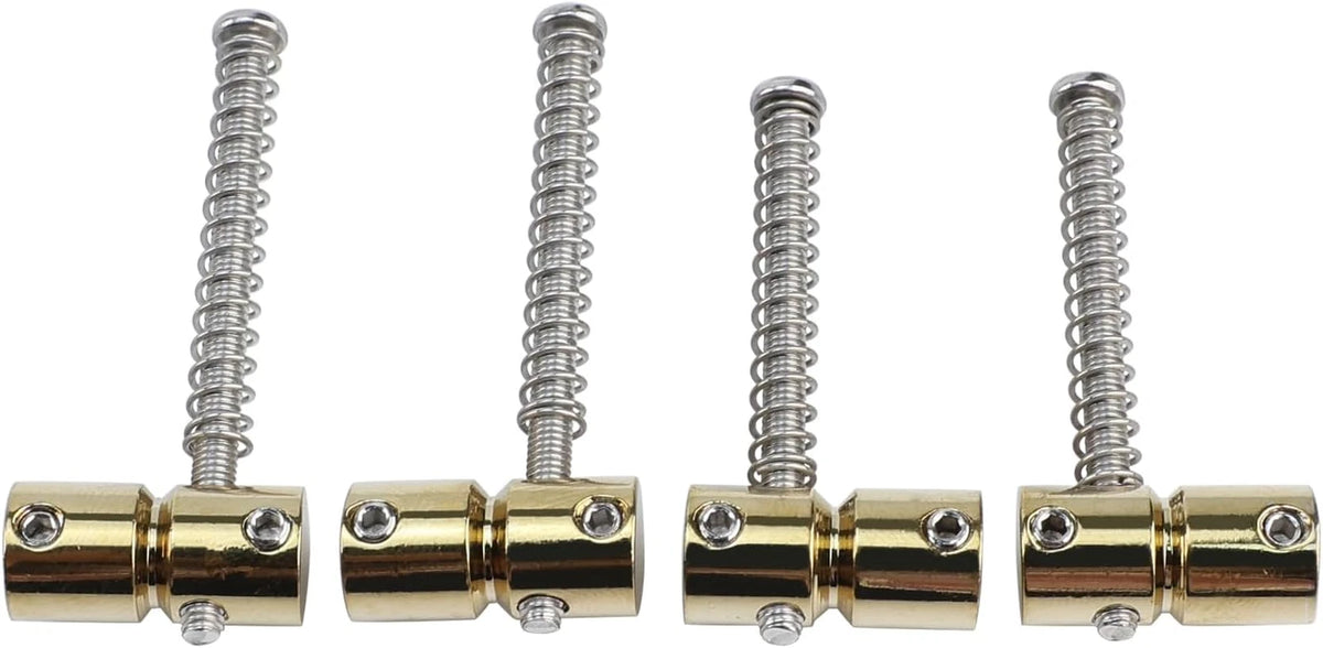 4pcs Brass Bass Guitar Bridge Saddles Fit Precision/Jazz Bass
