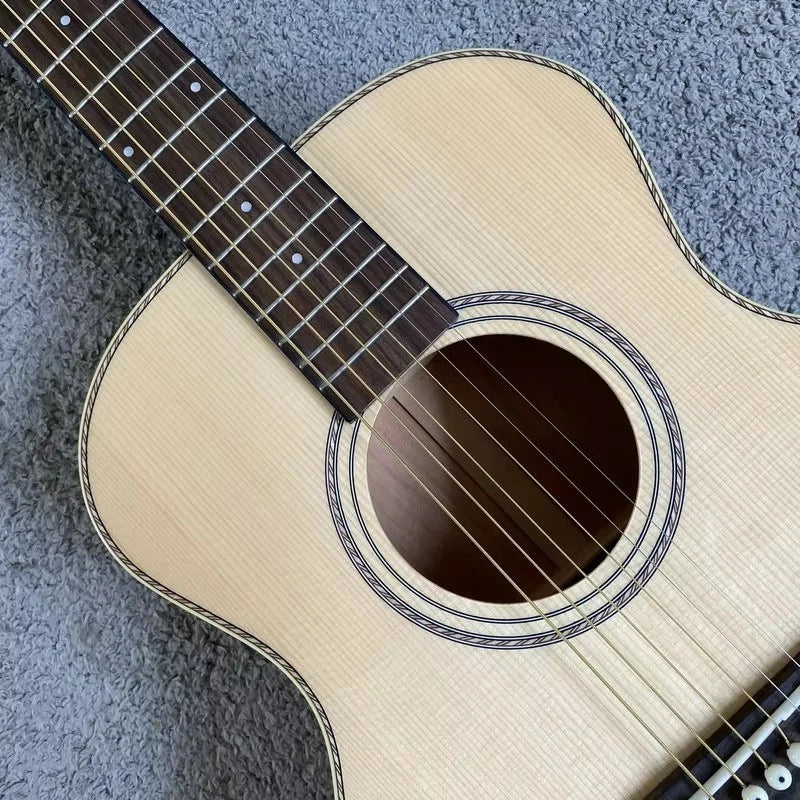 36-Inch All-Solid Spruce &amp; Okoume Folk Guitar