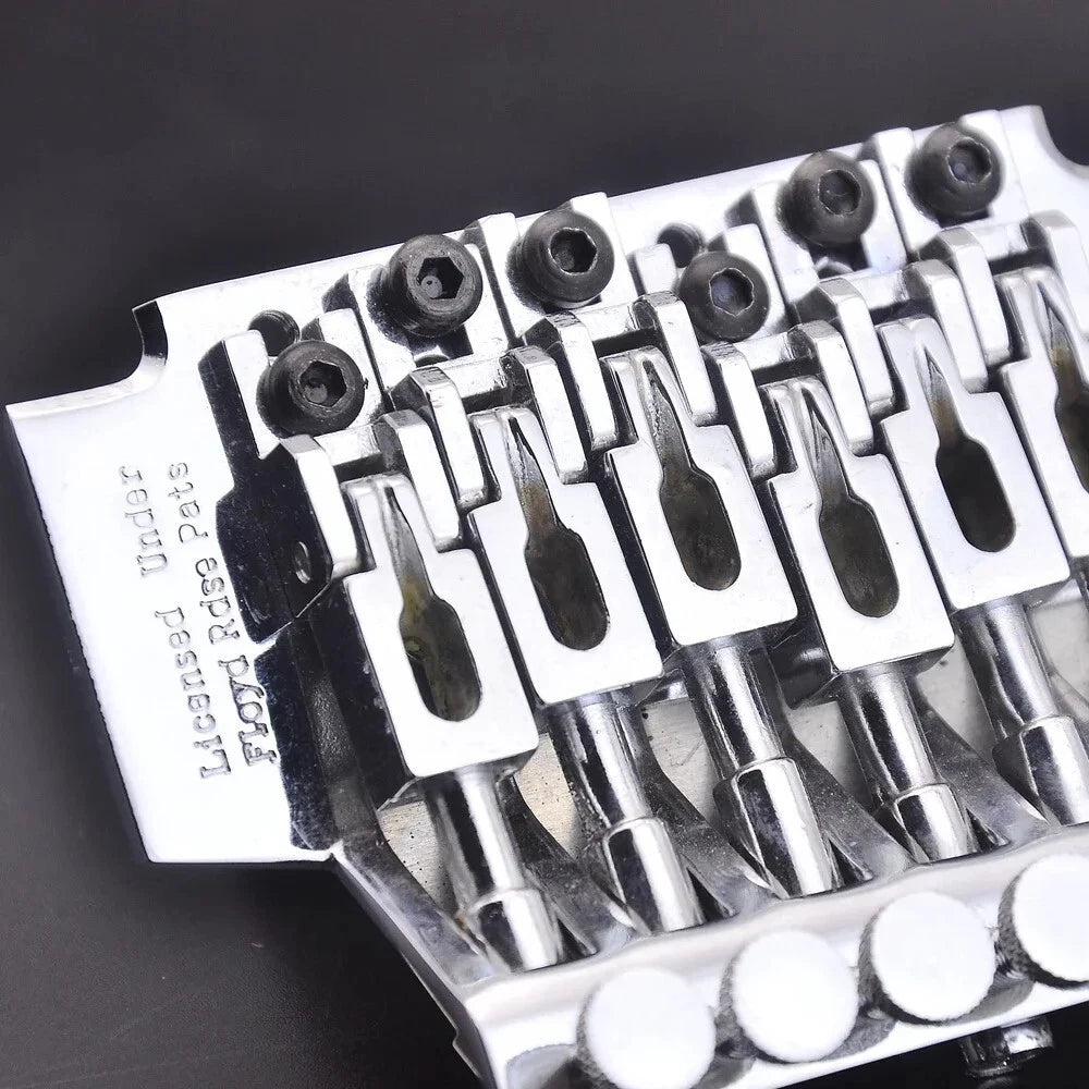 Chrome Guitar Licensed Floyd Rose Double Locking Bridge Tremolo System