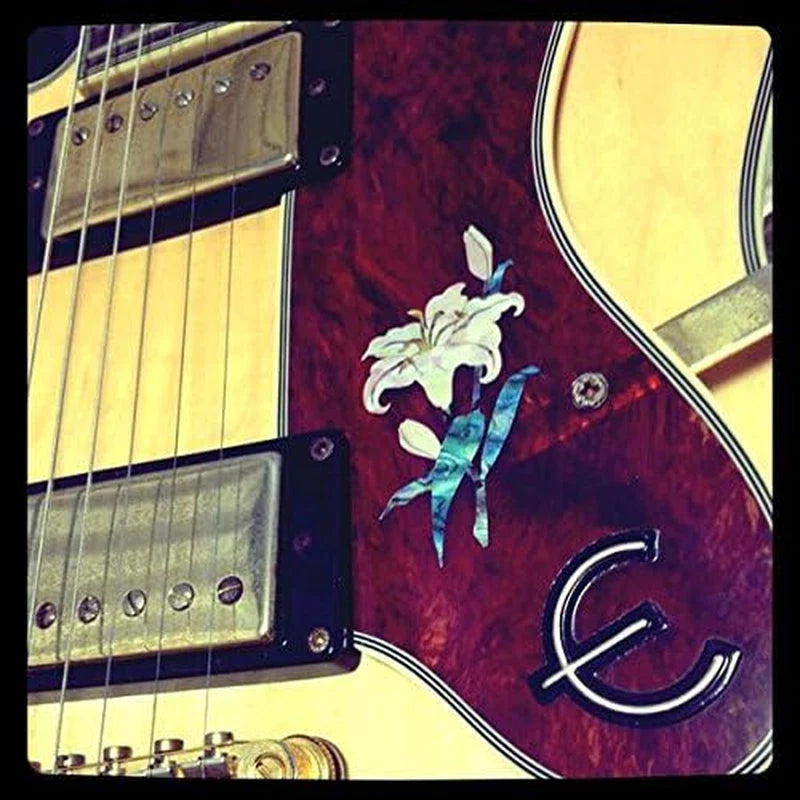Flower Abalone Guitar Decal Headstock Inlay Stickers
