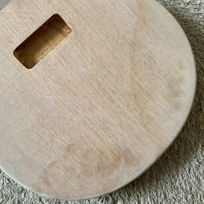 Mahogany Wood DIY Project Guitar Body Neck, Rosewood Fretboard