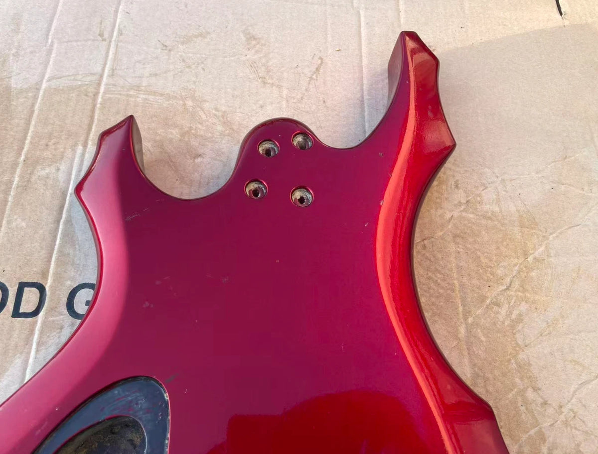 Metallic Red HH Guitar Basswood Body, String Through