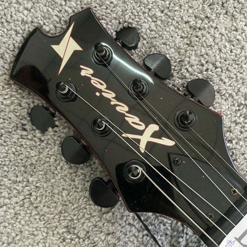 Xavier Transparent Red Single Cut Electric Guitar, Needs Rewiring