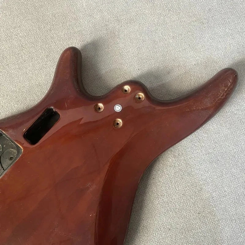 Dark Red Bass Guitar Basswood Body
