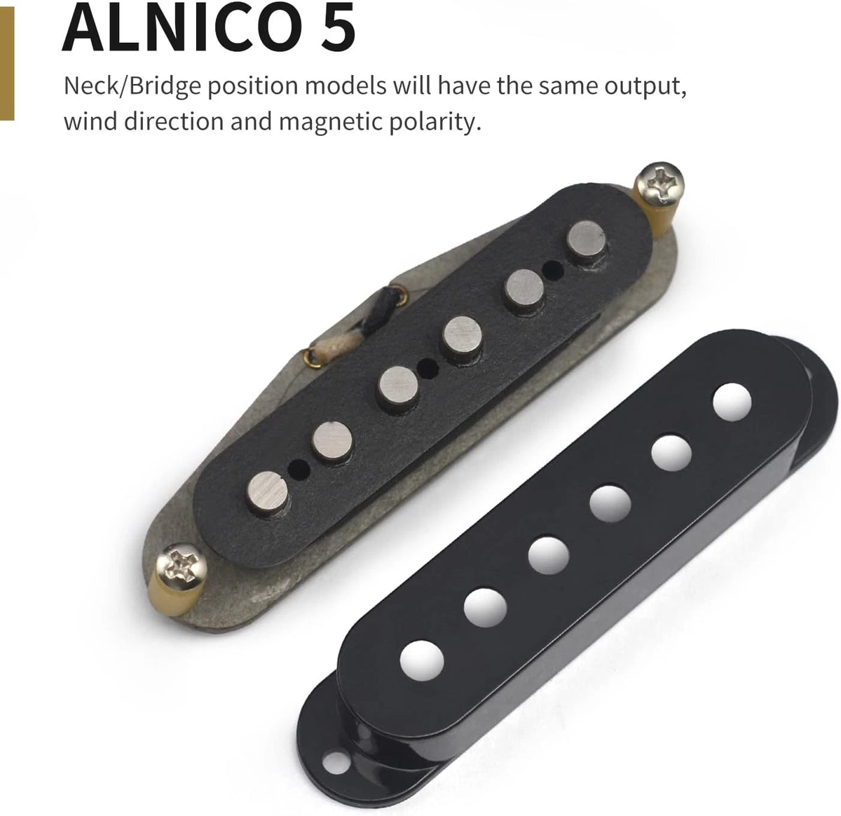 Vintage Alnico 5 Guitar Single Coil Pickups Set Fit ST